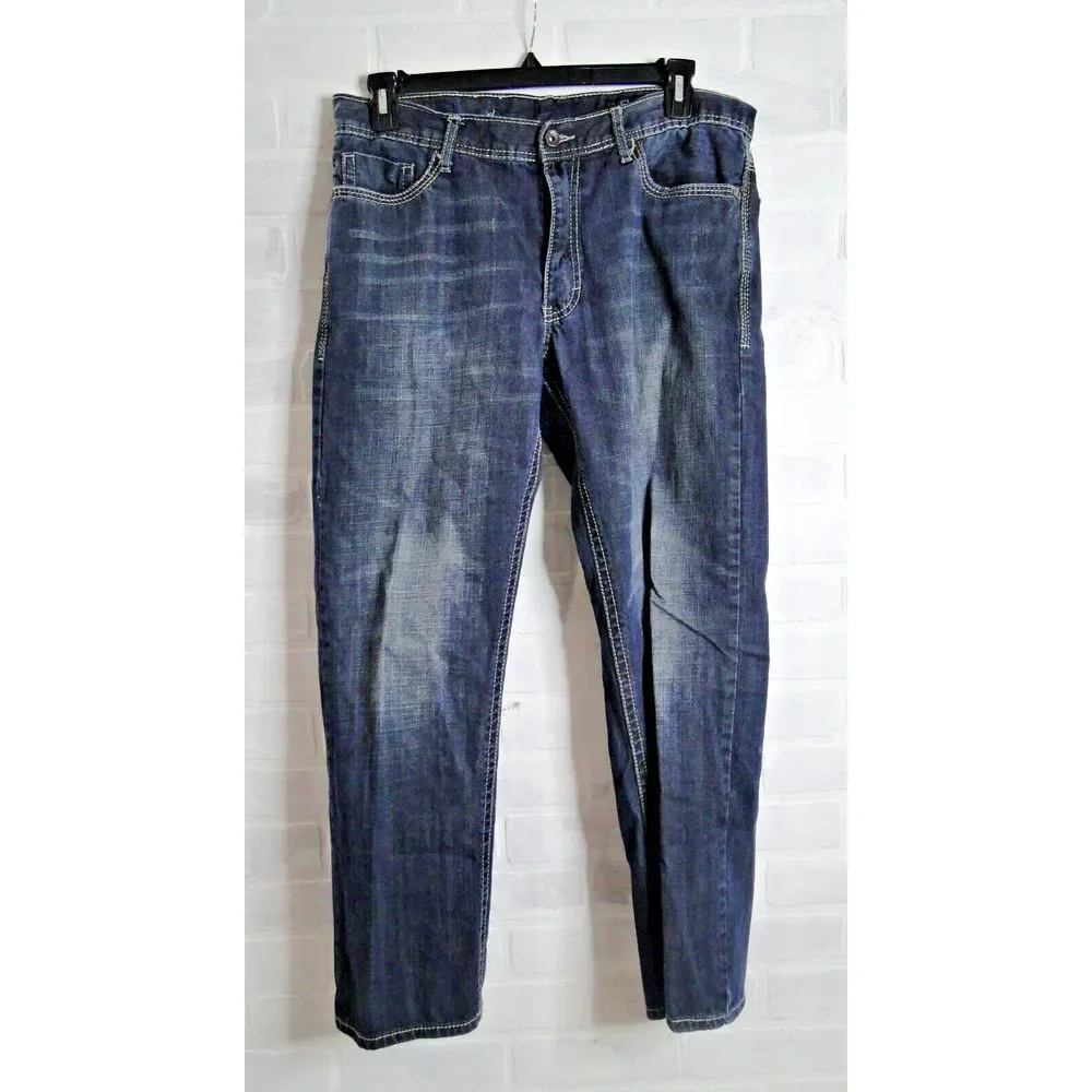 T.K. Axel Men's Treadwell Relaxed Straight Denim Jeans‎ Size W.34 x L.30